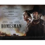 The Homesman (2014) - British Quad film poster, starring Tommy Lee Jones, Hilary Swank, Grace