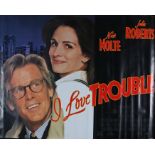 I Love Trouble (1994) - British Quad film poster, starring Julia Roberts and Nick Nolte, rolled, 30"