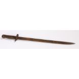 British 1907 pattern bayonet, rust pitting, scabbard absent