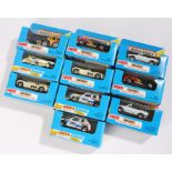 Ten Matchbox model cars, to include Jaguar XK-120, Peugeot 205 Turbo 16, Ford escort XR3i Cabriolet,