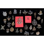 Quantity of reproduction British army cap badges, various regiments and corps, (30)