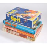 Board games, to include Tank Battle by MB Games, James Hunt's Grand Prix Racing Game, Denys