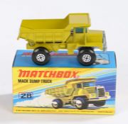 Matchbox Superfast Mack Dump Truck 28 boxed as new