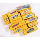Eleven reproduction Dinky toy vehicles, all housed in original boxes (11)