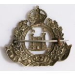 Cap badge to the 4th/5th/6th (Territorial Force) Battalions the Suffolk Regiment, slider replaced by