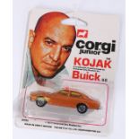 Corgi Junior Kojak Buick 68, card backed