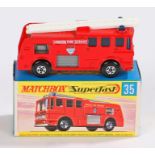 Matchbox Superfast Merryweather Fire Engine 35 boxed as new