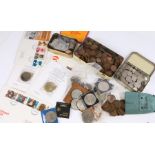Coins to include six pence pieces, pennies, half pennies etc. (qty)