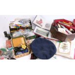 Collectables to include pin badges, thimbles, souvenir teaspoons, tins etc. (qty)