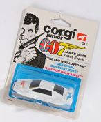 Corgi Junior 007 James Bond Lotus Esprit 60, card backed