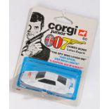 Corgi Junior 007 James Bond Lotus Esprit 60, card backed