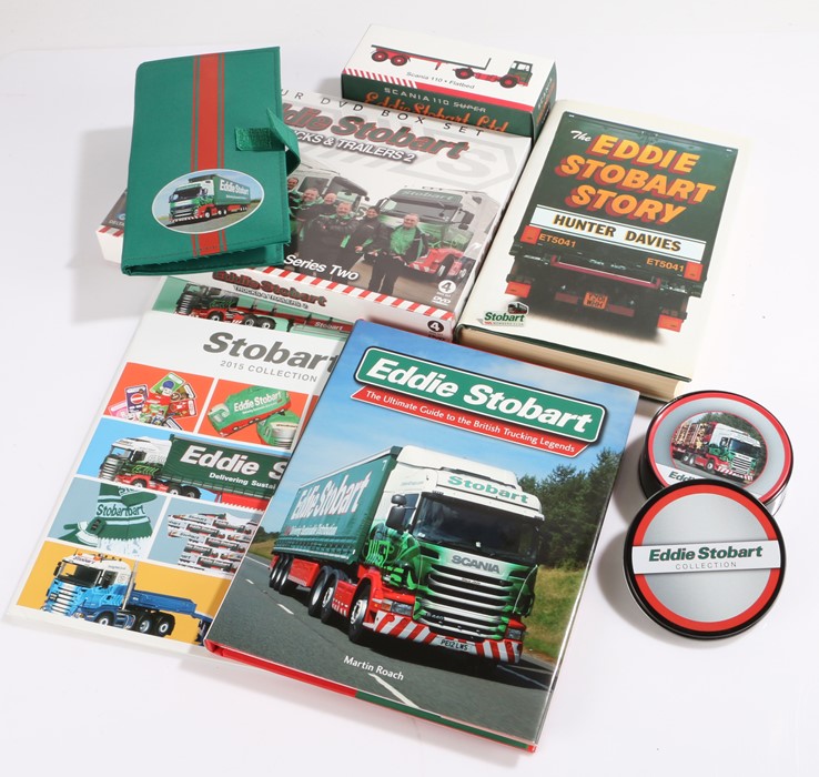 Eddie Stobart, to include DVD box set, a book, catalogue, Guide, pad and folio, flatbed model,