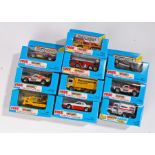 Ten Matchbox model cars, to include Volvo Tilt Lorry, Chrysler Daytona, Peterbilt Tanker, on