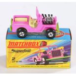 Matchbox Superfast Jeep Hot Rod 2 boxed as new