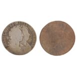 William & Mary Half Crown (1689-1694) 16 date rubbed, (S.3434)