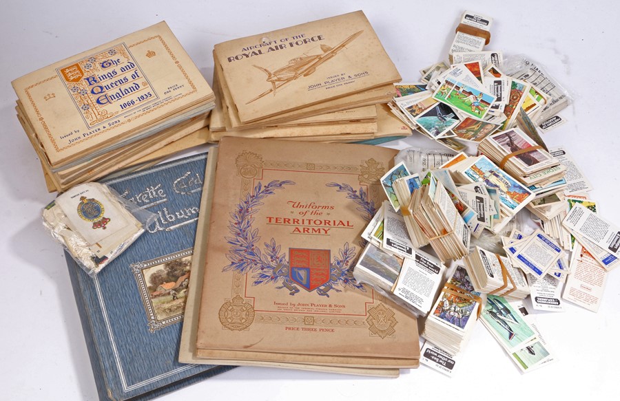 Cigarette cards and albums, to include Players film stars, aeroplanes (civil), international air