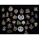 Quantity of reproduction British army cap badges, various regiments and corps, (30)