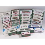 Collection of twenty-five Eddie Stobart lorries, 1:76 scale, all boxed, Eddie Stobart trucks and