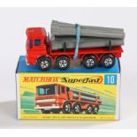 Matchbox Superfast Pipe Truck 10 boxed as new