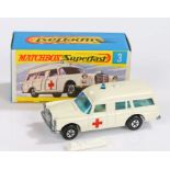 Matchbox Superfast Mercedes Benz Binz Ambulance 3 boxed as new