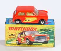 Matchbox Superfast Racing Mini 29 boxed as new