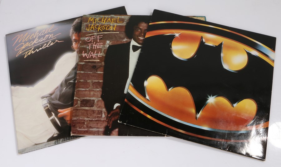 3 x LPs. Michael Jackson (2) - Off The Wall. Thriller. Prince - Batman Film Soundtrack.