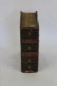 Y Bibl Santiadd, a brown leather bound Welsh language bible, published Caerfyrddin/ Carmarthen 1830
