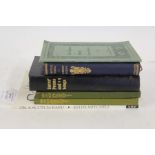 Collection of Robert Burns related books, to include poetical works of Robert Burns, on a scotch