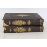 The Works of Robert Burns, two volumes, published by Blackie and Son, 1874, with gilt fern leaf