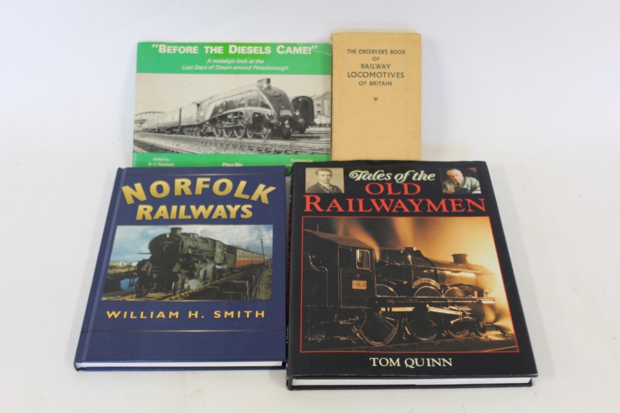 Railway related books, to include Lost Railways of East Anglia, Norfolk Railways, Tales of the Old