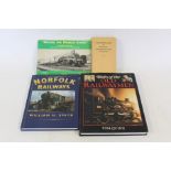 Railway related books, to include Lost Railways of East Anglia, Norfolk Railways, Tales of the Old