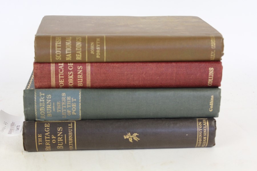 Collection of Robert Burns related books, to include the heritage of Burns, the letters of the poet,