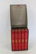 The works of Burns, five volumes, published by Blackie & Son Glasgow, housed in a slip case with