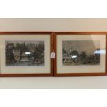 Collection of twenty-two Istanbul and Turkish prints, housed in glazed frames, the prints 32cm x