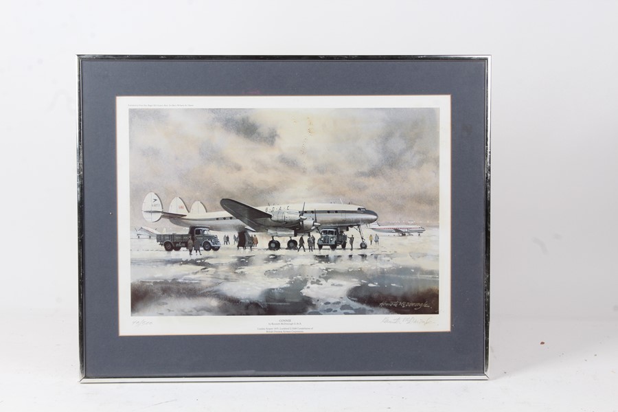 Pair of Kenneth McDonough limited edition aeroplane prints, "Returning Home" ,45/500, "Connie" 49/ - Image 2 of 2