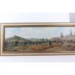 Hans Reifferscheid (1902-?), "Bonn, Blick Vom Alter Zoll", signed oil on board, housed in a gilt