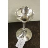 Elizabeth II silver spill vase, London 1985, maker R.J.R, with flared lip and tapering loaded