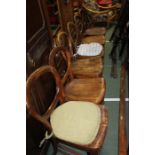 Set of six Victorian balloon back dining chairs (6)