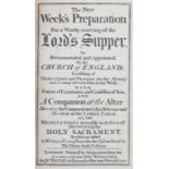 Book- The new weekly preparation for a worthy receiving of the lords supper, hand dated 1777 to