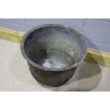 Cast iron boiling pot, 40cm high and 54.5cm diameter