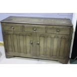 Early 20th Century Art Nouveau style sideboard, the top with a moulded frieze on a rectangular