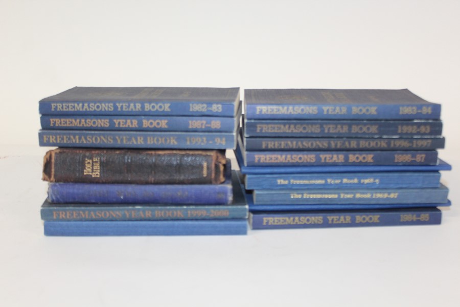 Collection of Freemasons yearbooks, various dates