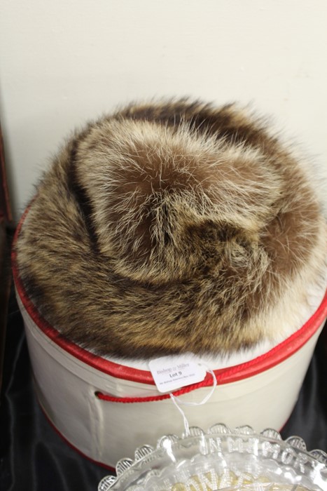 Miss Alice for Lord and Taylor fur hat, circa 1970, housed in a Lord and Taylor hat box, Macy's - Image 5 of 5