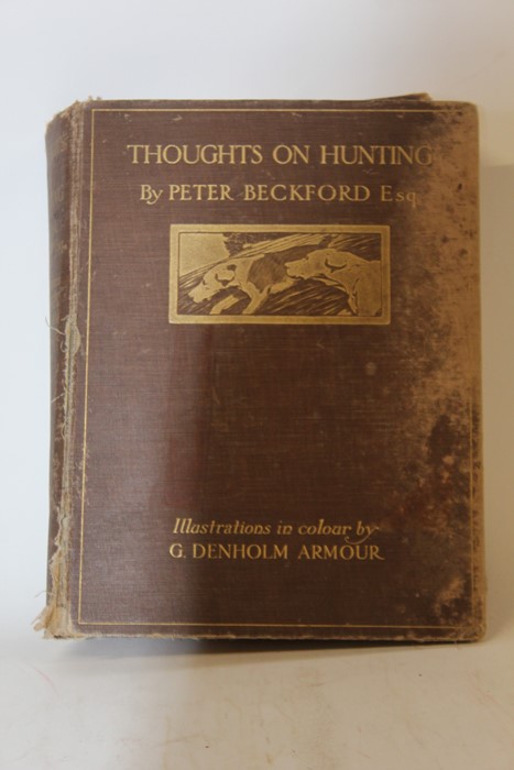 Thoughts on Hunting by Peter Beckford Esq. illustrations in colour by G. Denholm Armour, published - Image 3 of 6