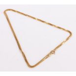 18 carat gold chain link necklace, 10g