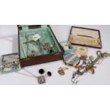 Costume jewellery, to include necklaces, earrings, rings, powder compact etc. (qty)