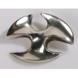 Silver brooch designed by George Tarratt for Ernest Blyth, 31.7g