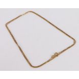 18 carat gold necklace, 4g