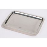 George V silver dressing table tray, Birmingham 1919, maker T Wilkinson & Sons, of plain rectangular