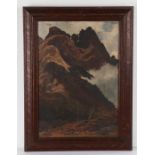 James Alfred Aitken A.R.H.A. R.S.W. (1846-1897), "A Spur of Mount Feitet? B.C", signed oil on